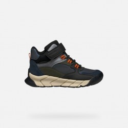GEOX ΑΓΟΡΙ ΜΠΟΤΑΚΙ  J56NBA 0ME22 C0033  ΜΑΥΡΟ ΣΤΡΑΤΙΩΤΙΚΟ